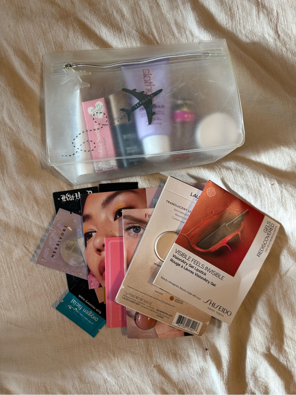 Makeup/Body care bundle with makeup bag